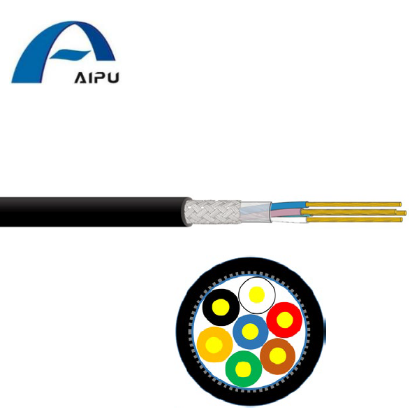 High Quality Aipu RS 232 Cable Application Multi Core Foil Braid